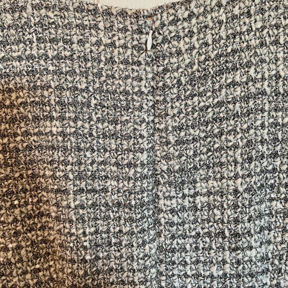 J. Crew A-Line Shimmer, Metallic Tweed Dress, Size 8 - Picture 5 of 7